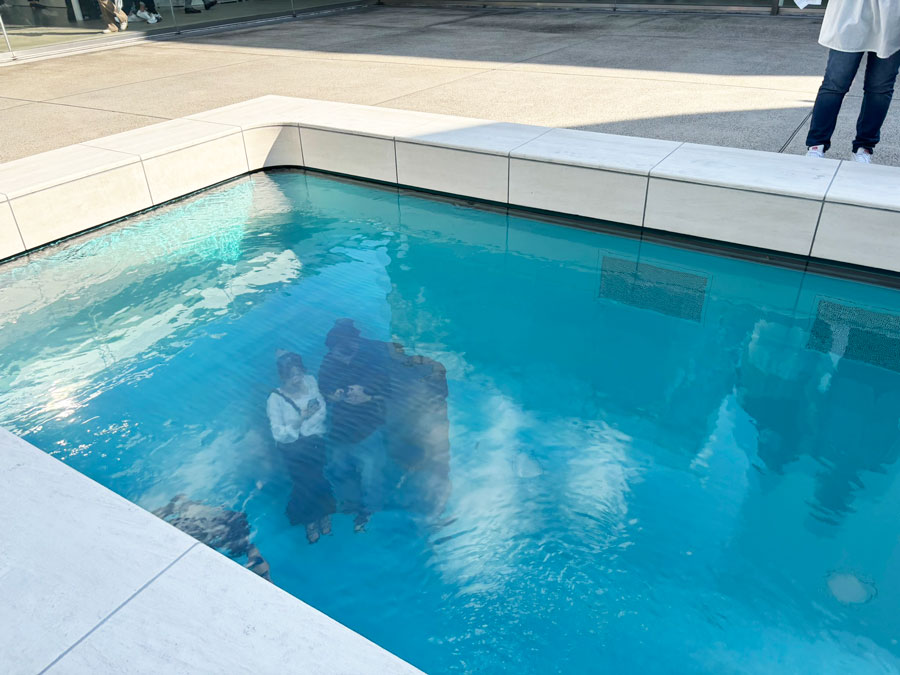 The Swimming Pool installation at the 21st Century Museum of Contemporary Art in Kanazawa